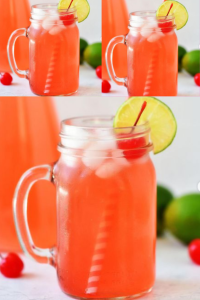 Cherry Limeade Cocktail Recipe for Girls