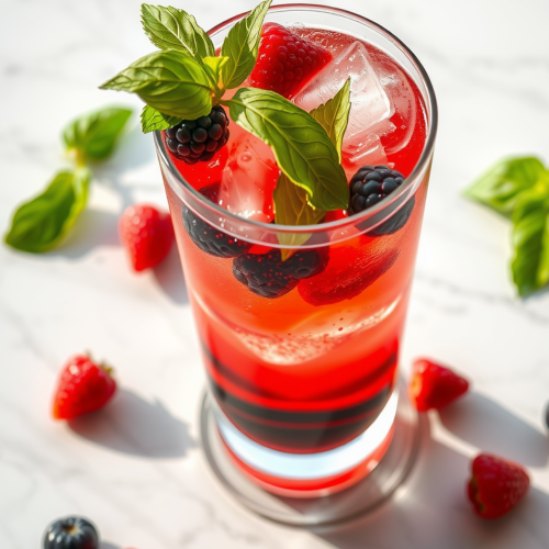 Berry Basil Spritz