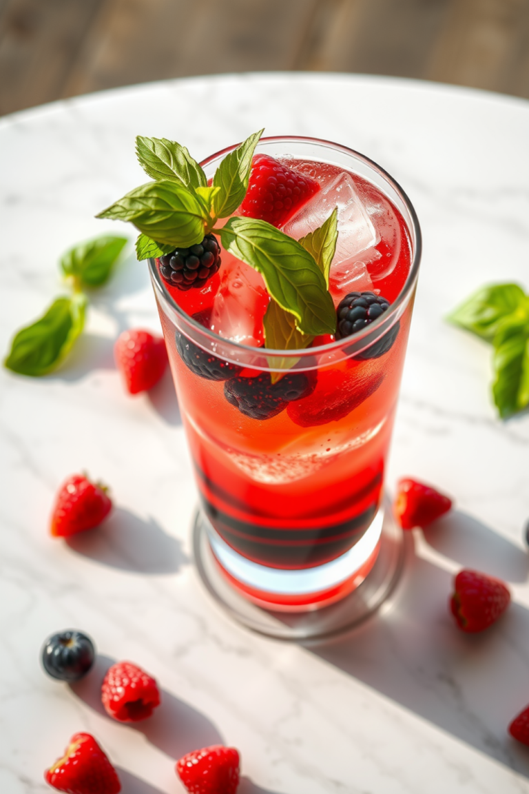 Berry Basil Spritz