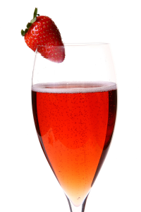 Strawberry Champagne Cocktail