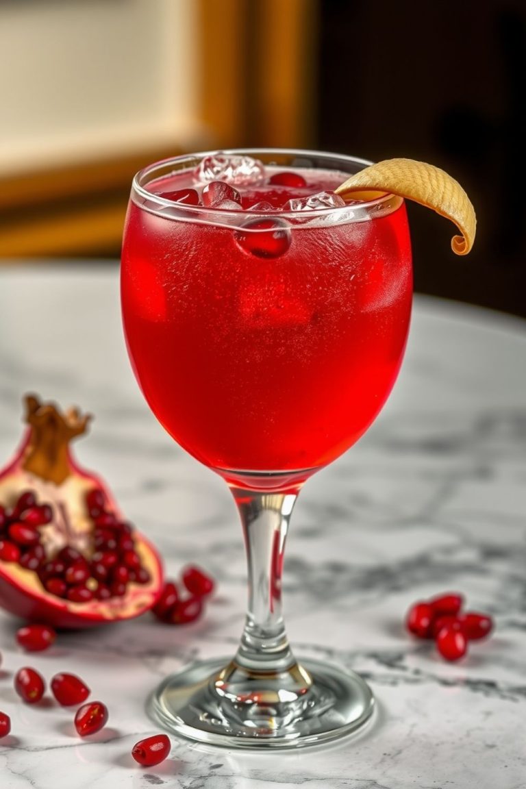 Vanilla Pomegranate Fizz