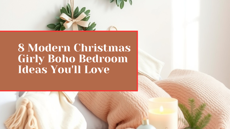 8 Modern Christmas Girly Boho Bedroom Ideas You'll Love