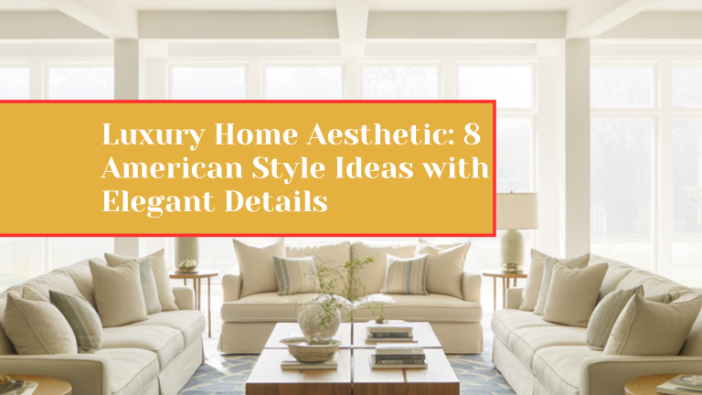 Luxury Home Aesthetic: 8 American Style Ideas with Elegant Details