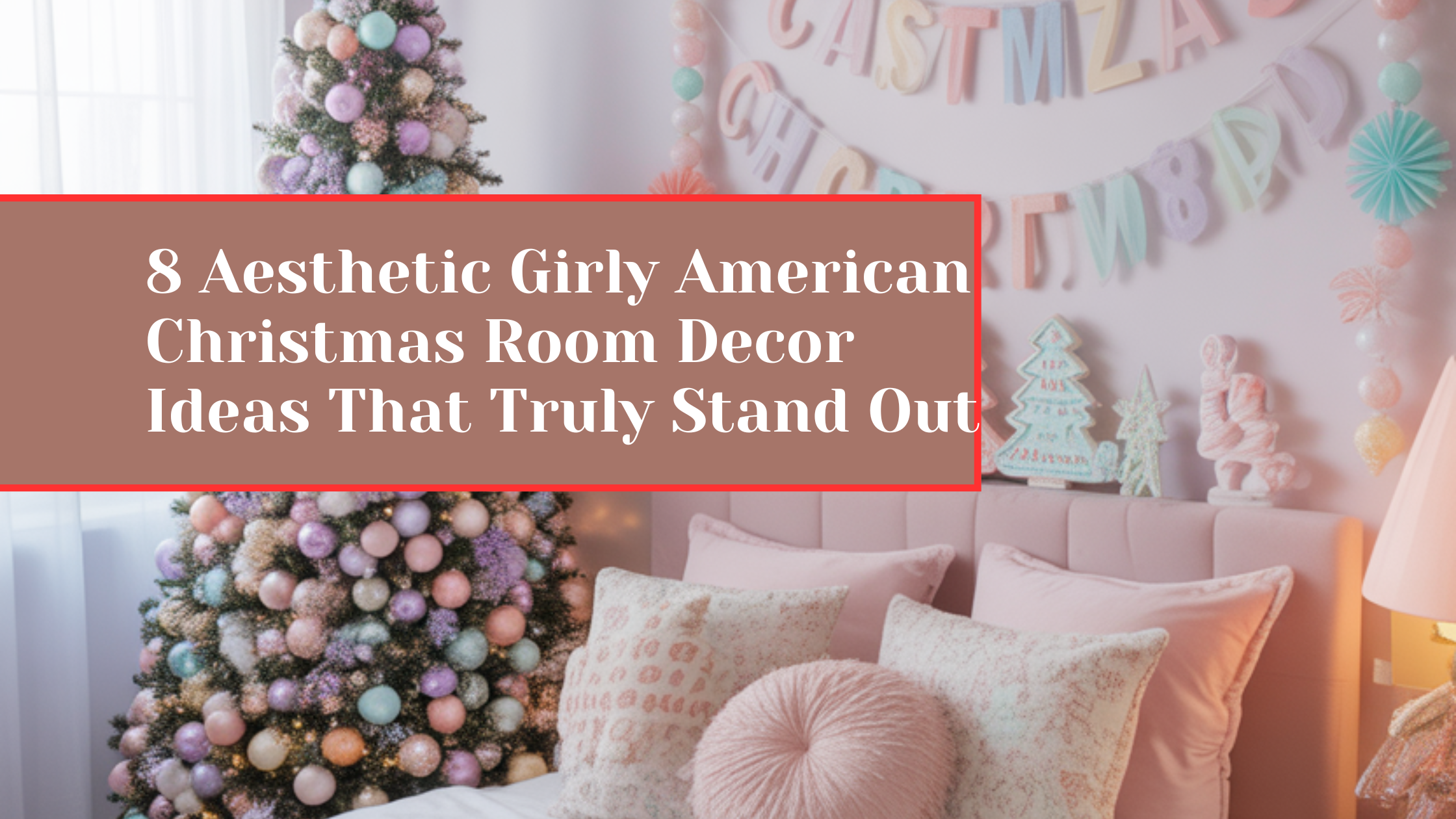 8 Aesthetic Girly American Christmas Room Decor Ideas That Truly Stand Out