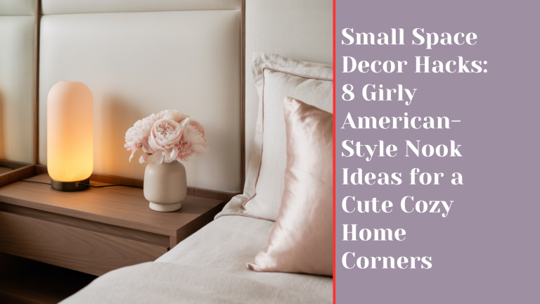 Small Space Decor Hacks: 8 Girly American-Style Nook Ideas for a Cute Cozy Home Corners
