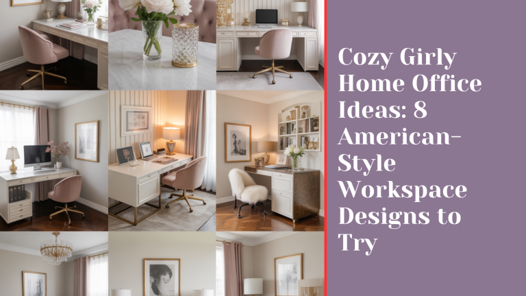 Cozy Girly Home Office Ideas: 8 American-Style Workspace Designs to Try